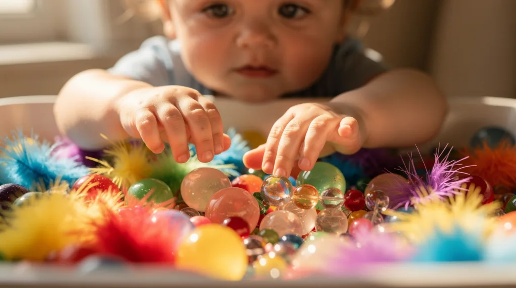 start gentle supervised sensory activities